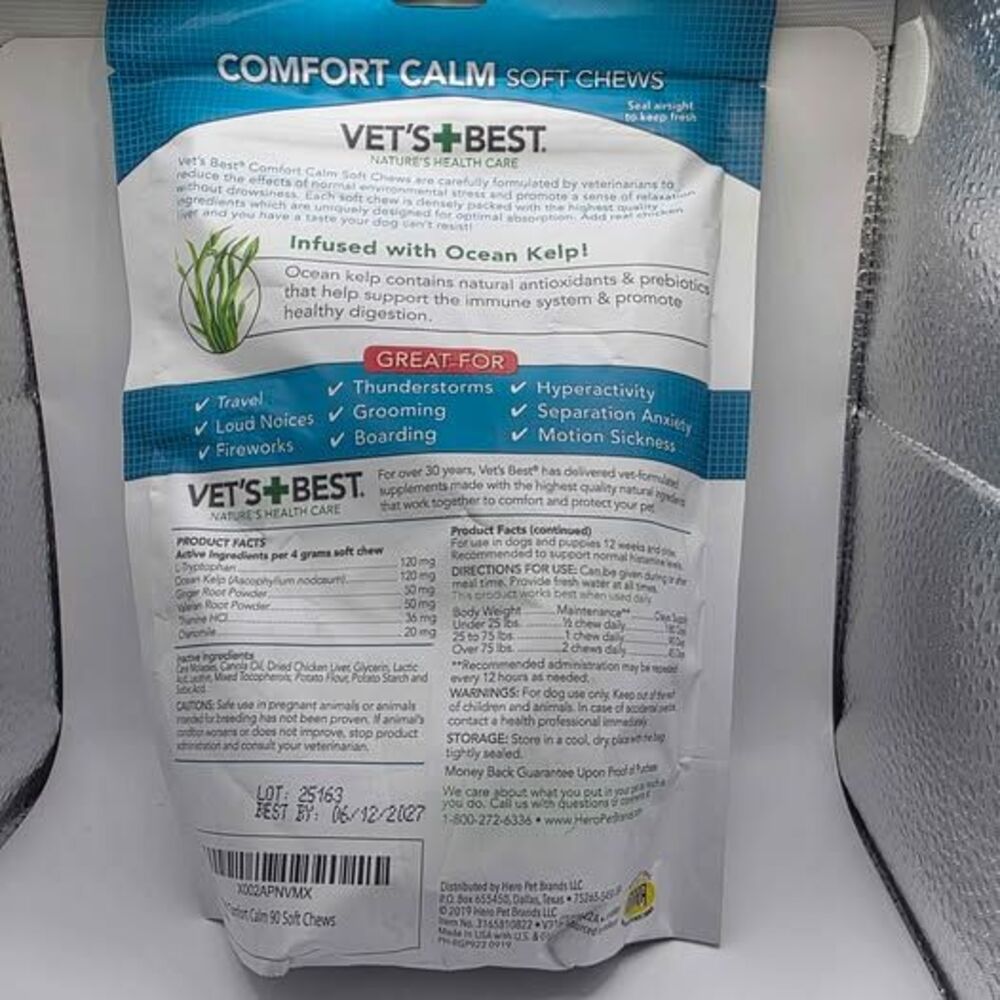 Vet's Best Comfort Calm Soft Chews for Dogs 90 Count - Picture 2 of 3